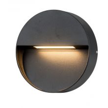 Casoria_Round lampa zewnętrzna ścienna 6W 450lm 3000K IP54 led szary ciemny